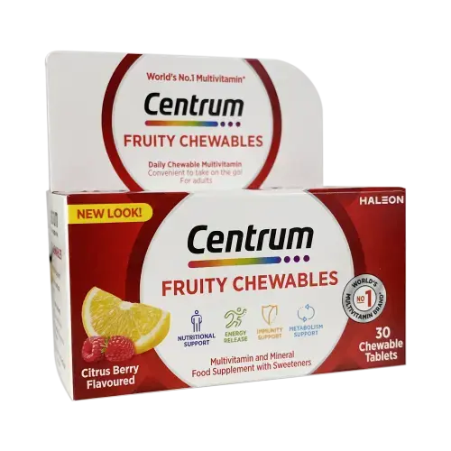 Centrum Fruity Chewables Tablets - 30 Tablets NEW