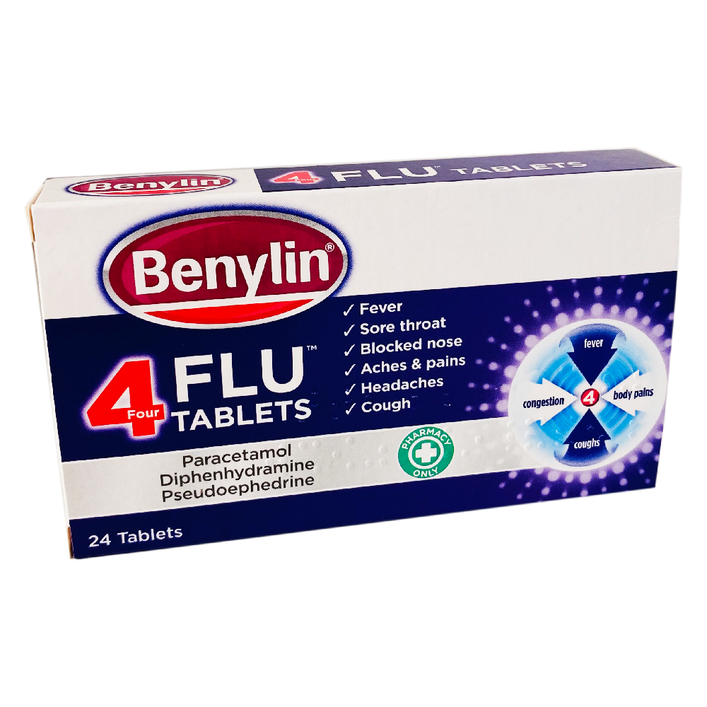Buy Benylin 4Flu Tablet Cold and Flu Online Pharmacy UK