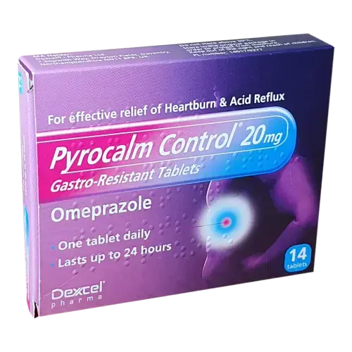 Pyrocalm Control 20mg 14 Tablets - Indigestion