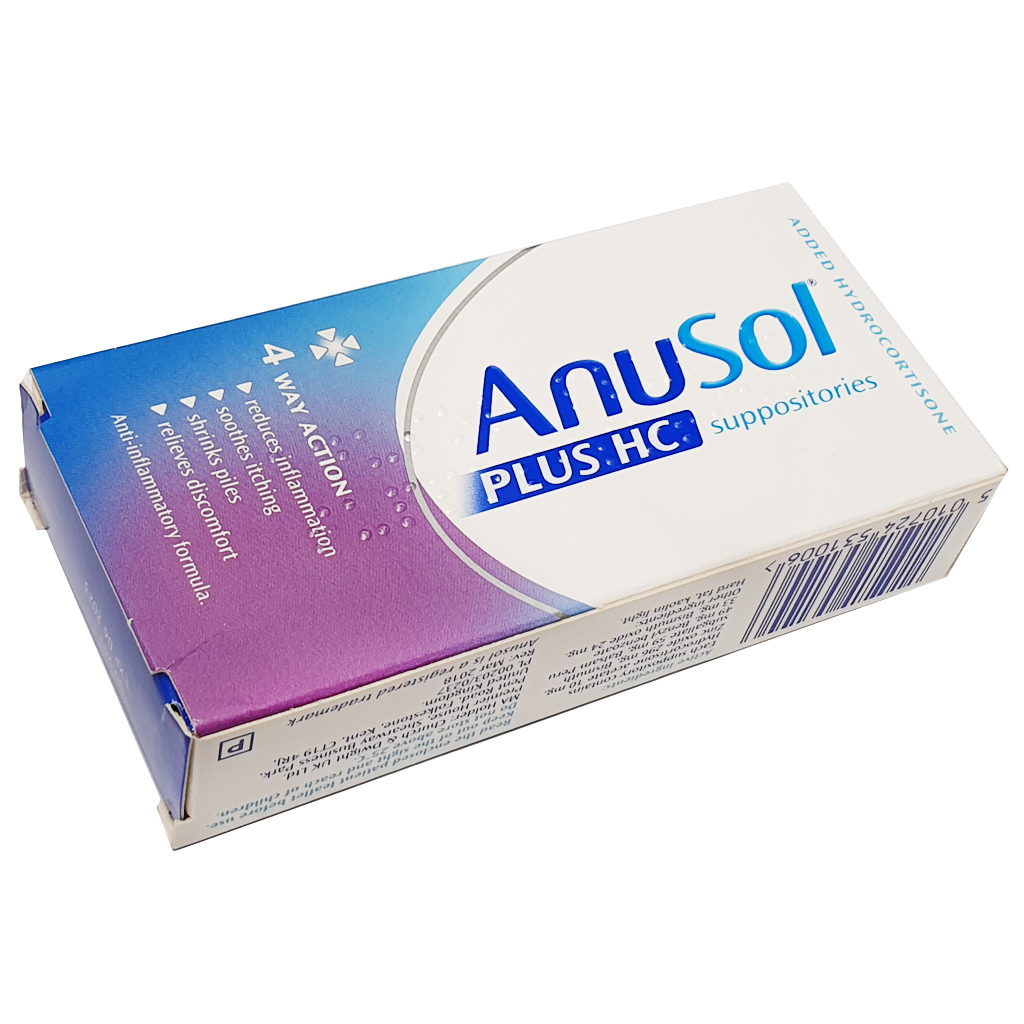Anusol PLUS HC suppositories - Haemorrhoids and Piles
