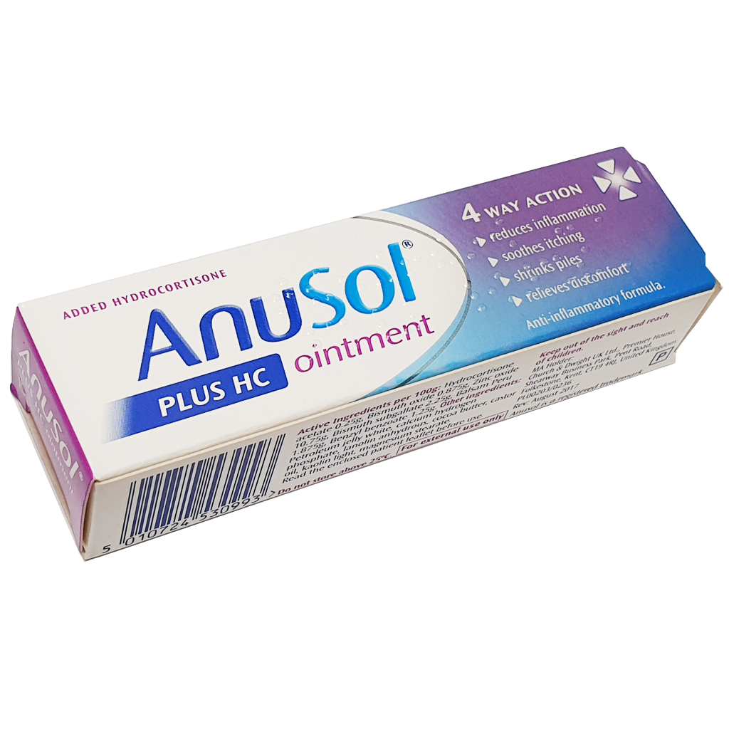 Anusol PLUS HC Ointment 15g - Haemorrhoids and Piles