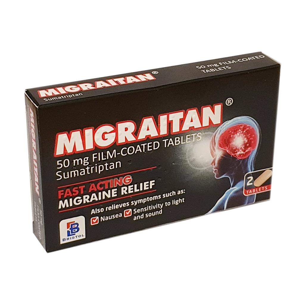 Migraitan 50mg Tablets - Pain Relief