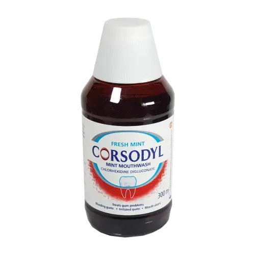 Corsodyl Mouthwash Fresh Mint 300ml - Dental Products