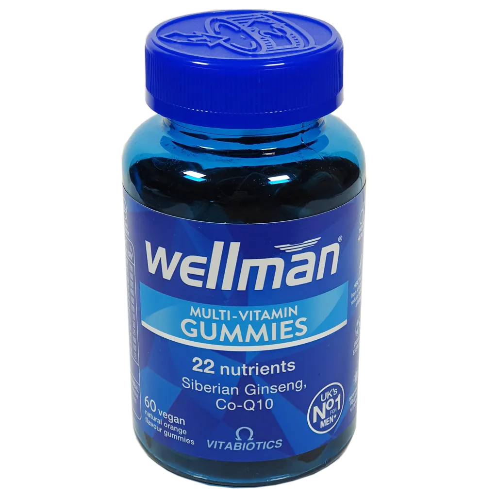 Wellman Multivitamin Gummies (Vitabiotics) - 60 Gummies - Vegan