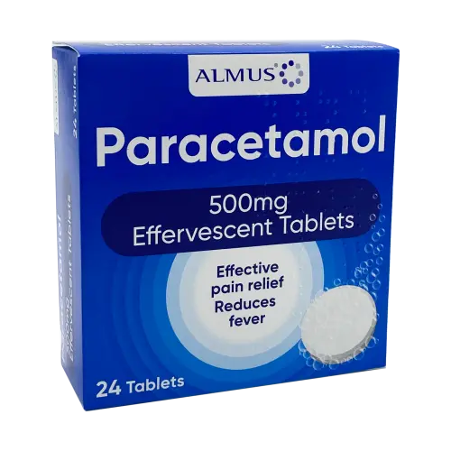 Paracetamol 500Mg Soluble Tablets - 24 Tablets Almus