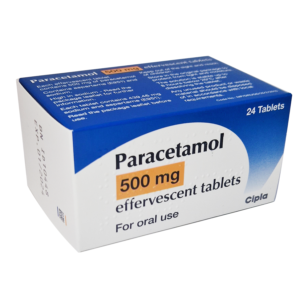Paracetamol 500mg Soluble Tablets - 24 Tablets - Cold and Flu