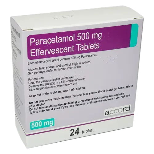 Paracetamol 500mg Soluble Tablets - 24 Tablets - Cold and Flu
