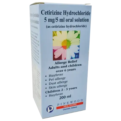 Cetirizine Oral Solution 5mg/5ml 200ml - Cold and Flu