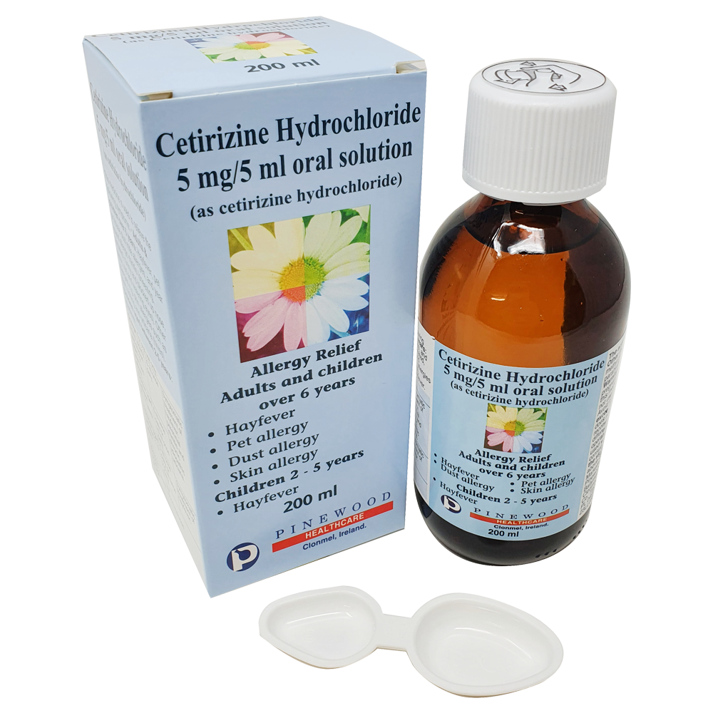 Cetirizine Oral Solution 5mg/5ml 200ml - Cold and Flu