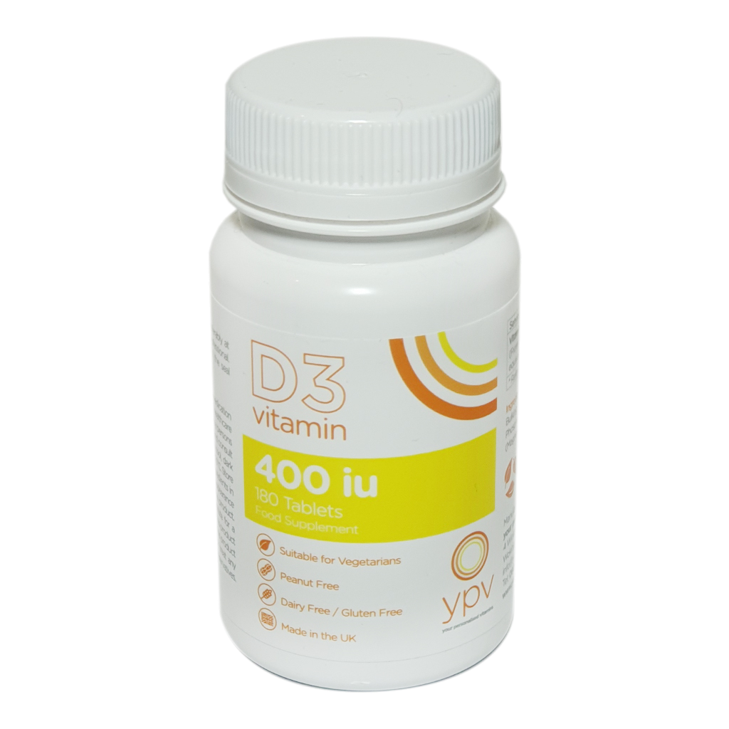 YPV Vitamin D3 400iu Tablets 180 pack - Vitamins and Supplements