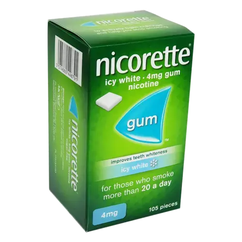 Nicorette Icy white 4mg Gum 105 pieces - Smoking