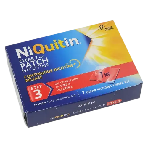 NiQuitin Clear Patch 7mg (Step 3) - Smoking
