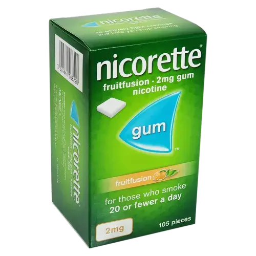 Nicorette Fruitfusion 2Mg Gum 105 Pieces