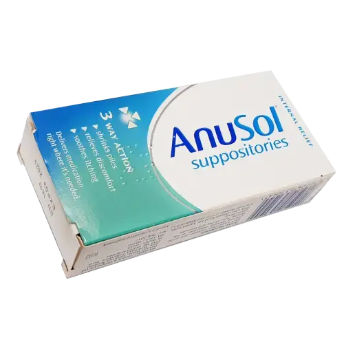 Anusol Suppositories 24 Pack Back
