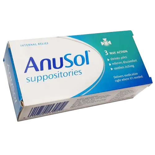 Anusol Suppositories 24 Pack Front
