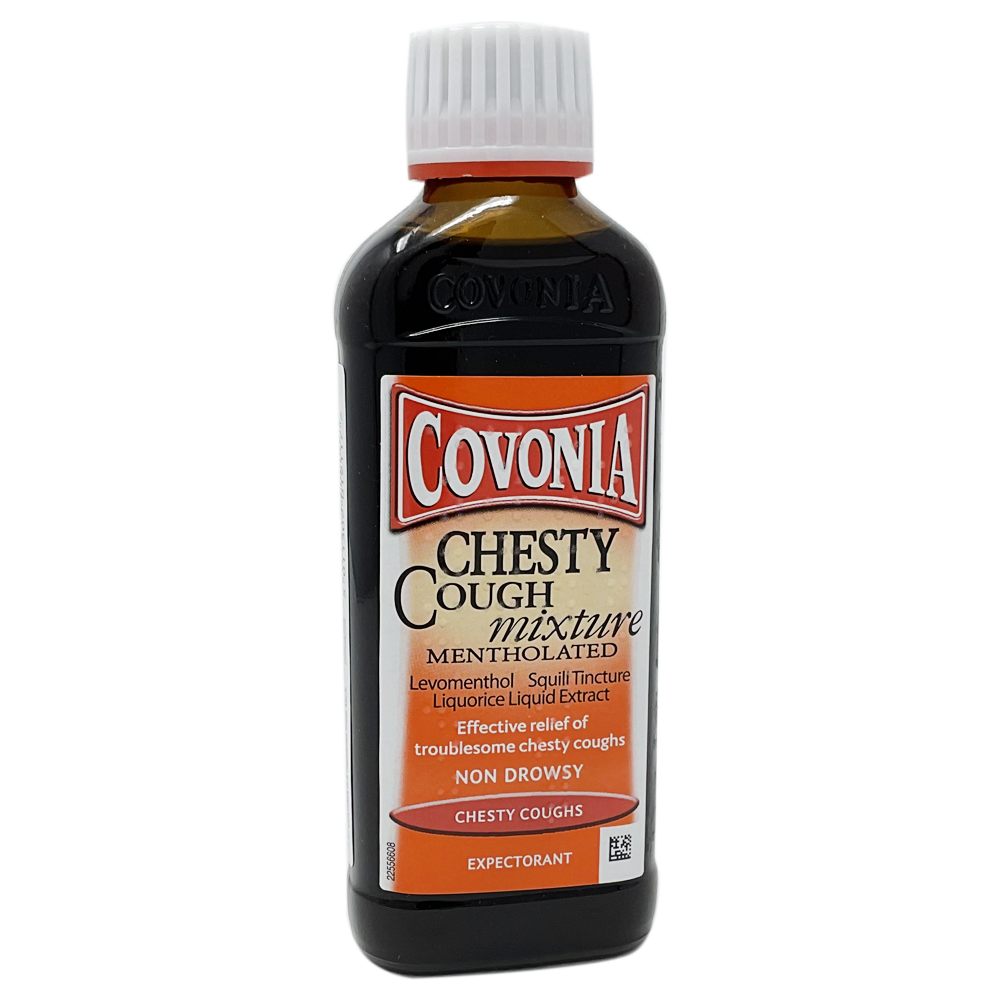 Covonia Chesty Cough Mixture (mentholated) 150ml - Cold and Flu