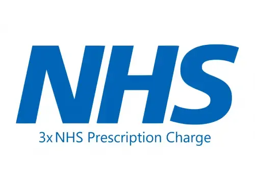 3x NHS Prescription Charge - NHS Prescription Charge