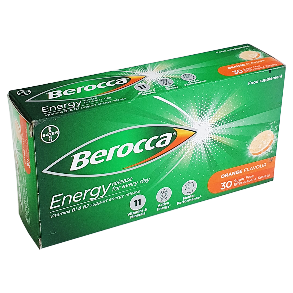 Berocca Multi-vitamin Orange - 30 Tablets - Vitamins and Supplements