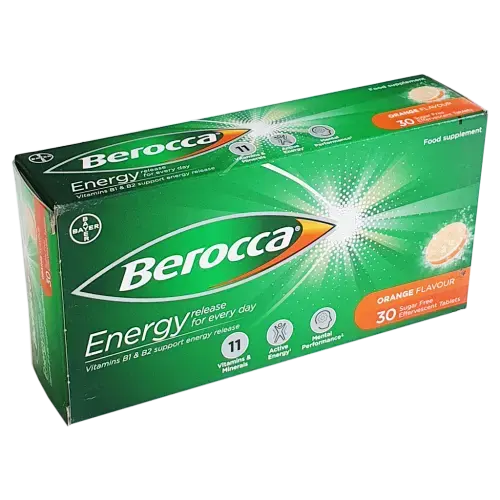 Berocca Multi-vitamin Orange - 30 Tablets - Vitamins and Supplements