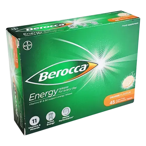 Berocca Multi-vitamin Orange - 45 Tablets - Vitamins and Supplements