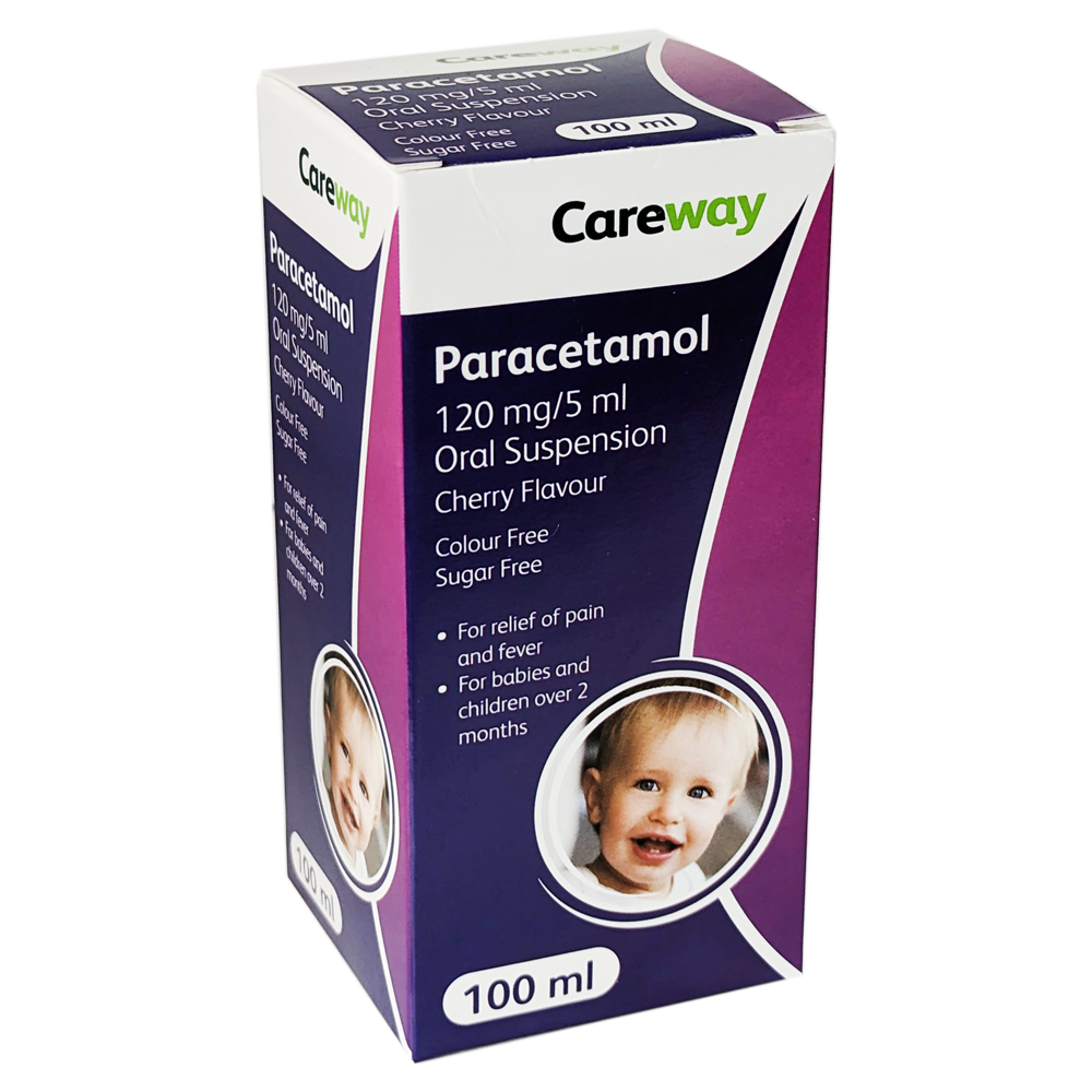 Buy Paracetamol Sugar Free Suspension 120mg/5ml 100ml Online