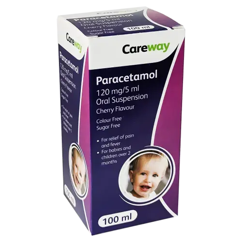 Paracetamol Sugar Free Suspension 120mg/5ml 100ml - Baby and Toddler