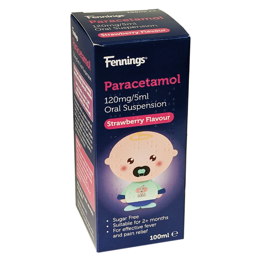 Paracetamol Sugar Free Suspension 120mg/5ml 100ml - Baby and Toddler