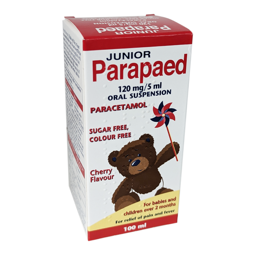 Buy Paracetamol Sugar Free Suspension 120mg/5ml 100ml Online