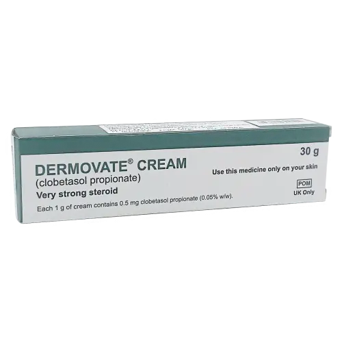 Dermovate Cream 0.05% (Clobetasol Propionate) - Eczema, Psoriasis and Dermatitis