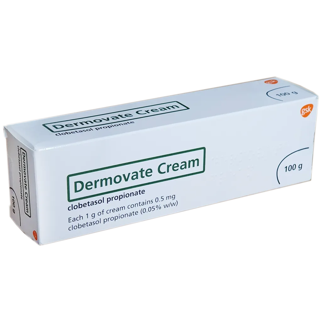 Dermovate Cream 0.05% (Clobetasol Propionate) - Eczema, Psoriasis and Dermatitis