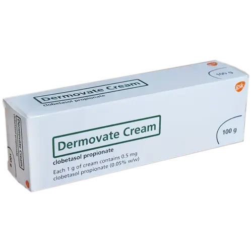 Dermovate Cream 0.05% (Clobetasol Propionate) - Eczema, Psoriasis and Dermatitis