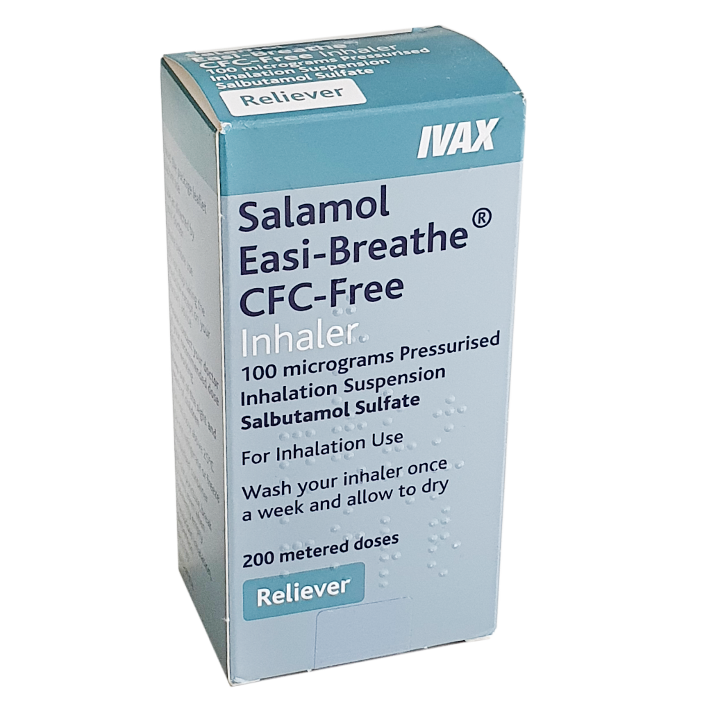 Salamol Easi-Breathe CFC-Free Inhaler 100mcg (200 dose) - Asthma