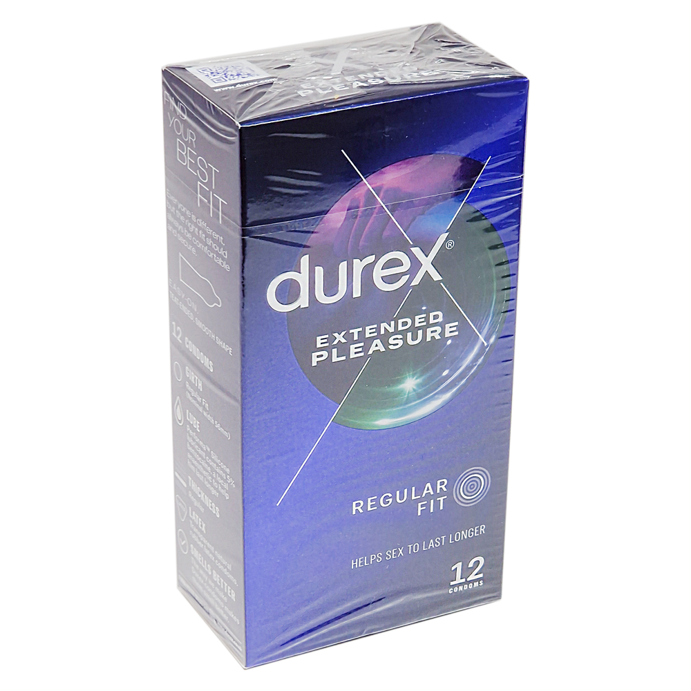 Durex Extended Pleasure Condoms 12 pack - Condoms and Sexual Health