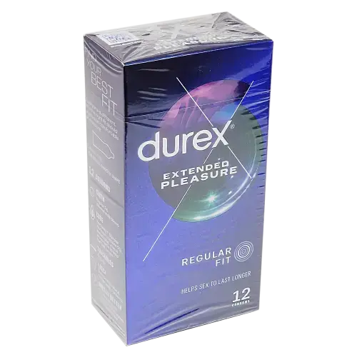 Durex Extended Pleasure Condoms 12 pack - 3 for 2