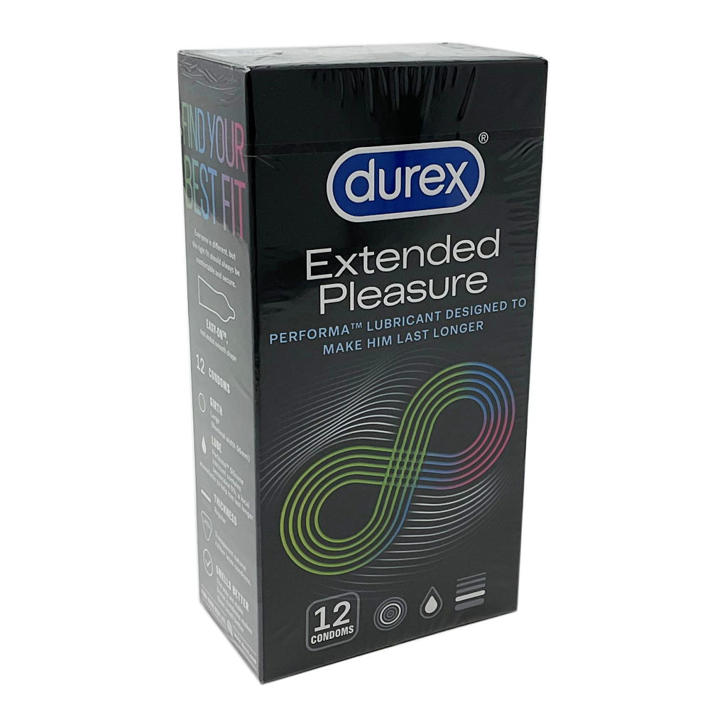 Durex Extended Pleasure Condoms 12 pack - Condoms and Sexual Health