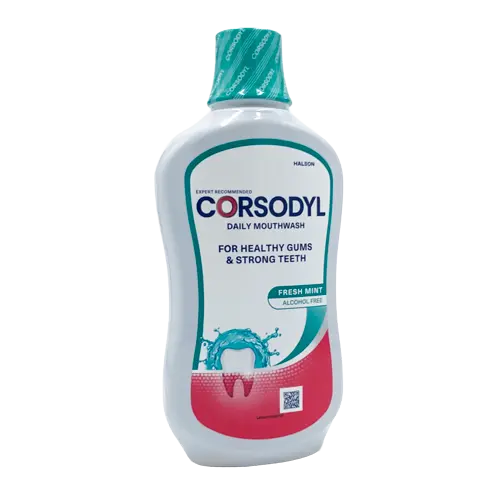 Corsodyl Daily Mouthwash Fresh Mint 500ml Alcohol Free - Dental Products