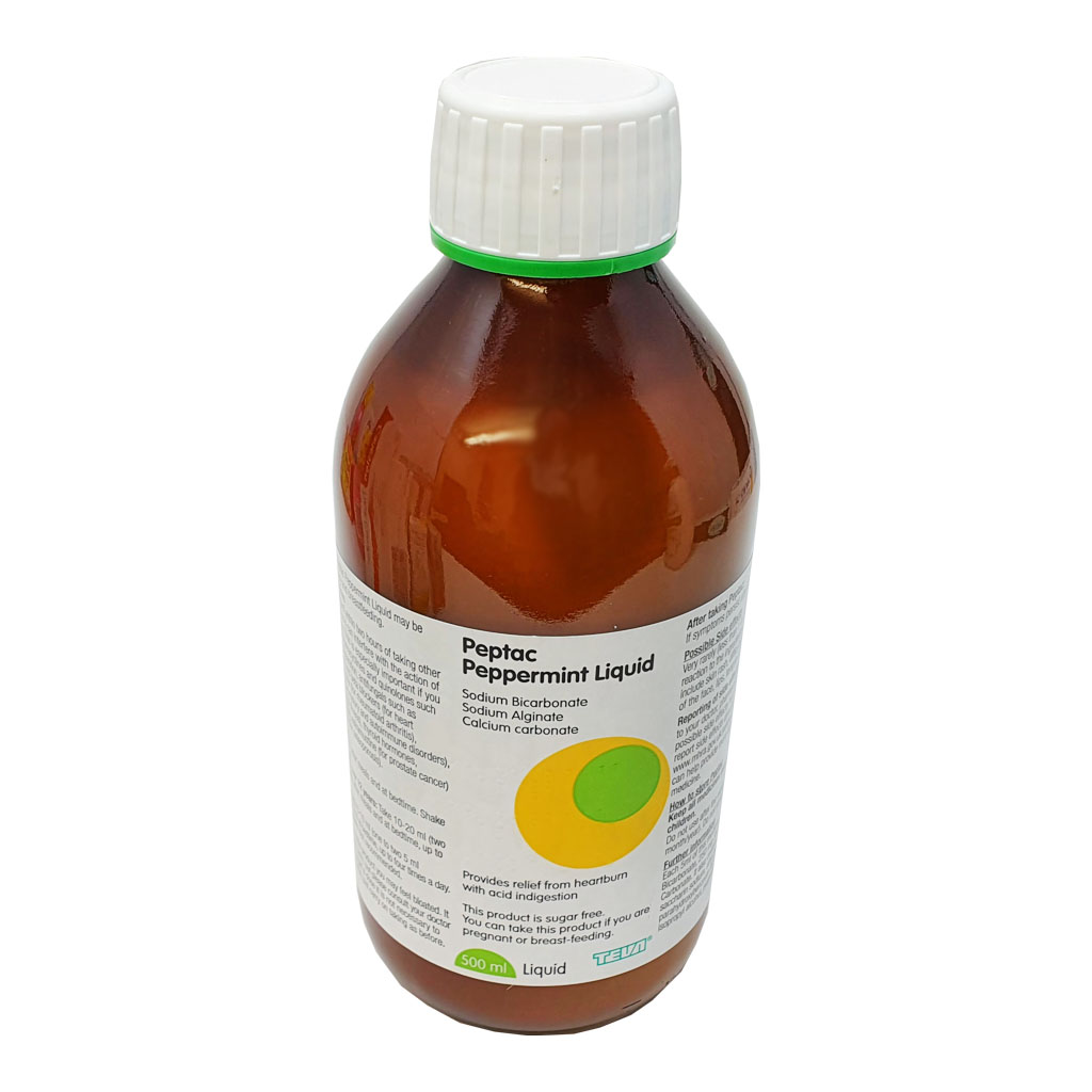 Peptac Liquid Peppermint 500ml - Indigestion