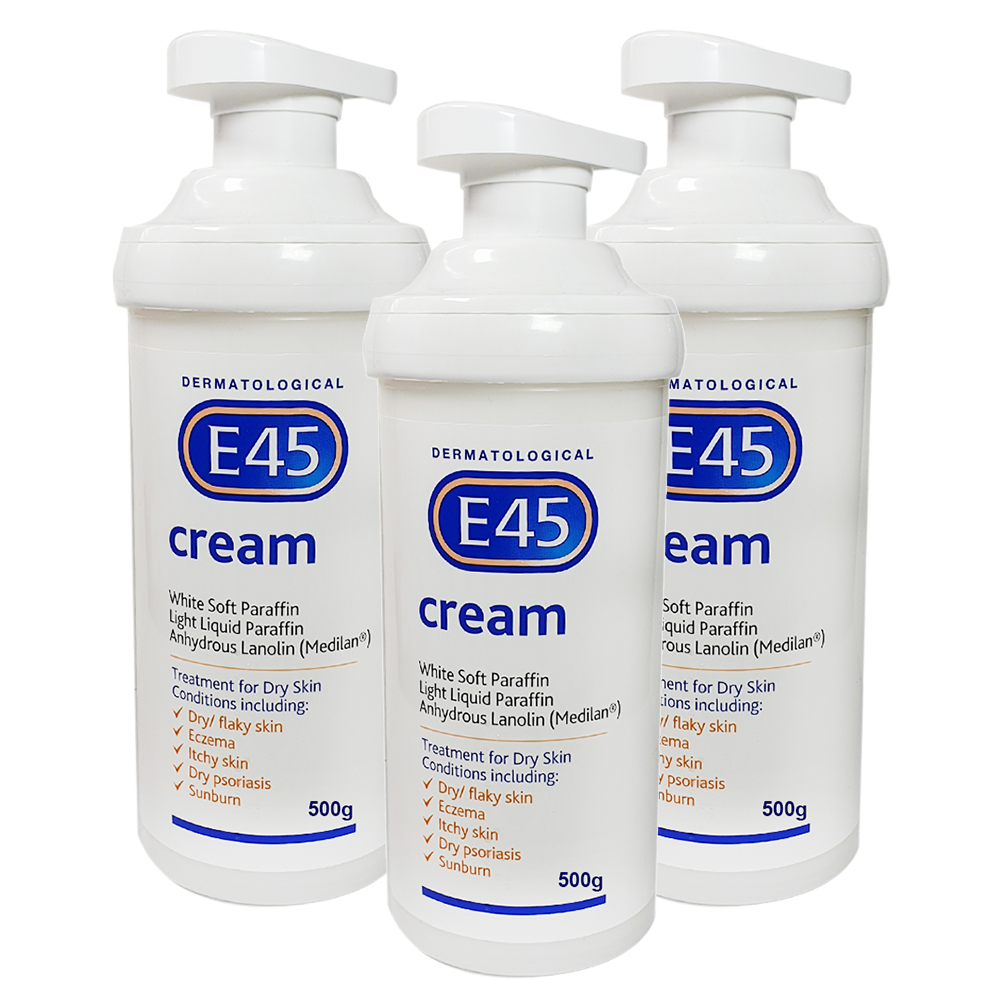 Bulk Pack E45 Cream 500g 3 Pack - Creams and Ointments