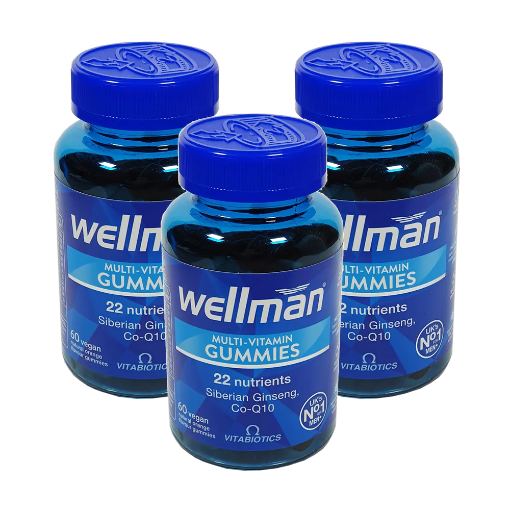 Bulk Pack Wellman Gummies Multivitamin 3 Packs - Vitamins and Supplements
