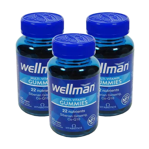 Bulk Pack Wellman Gummies Multivitamin 3 Packs - Vitamins and Supplements