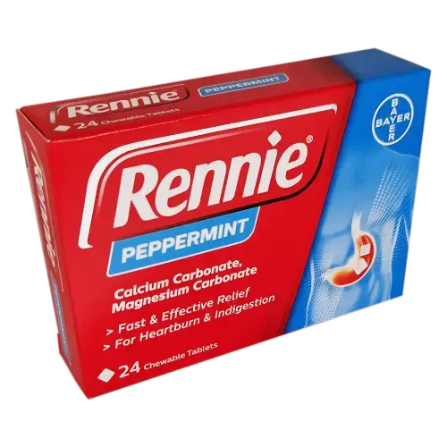 Rennie Peppermint  Tablets - 24 tablets - Indigestion