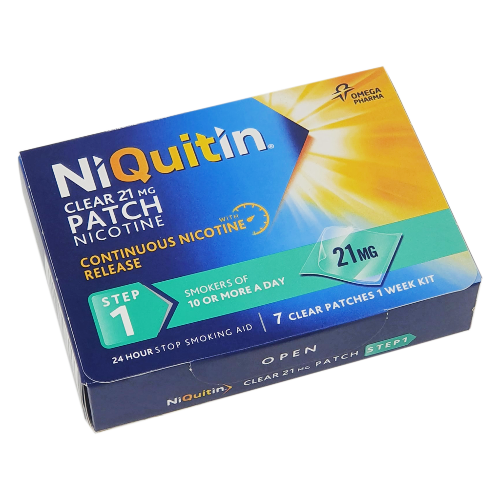 NiQuitin Clear Patch 21mg (Step 1) - Smoking