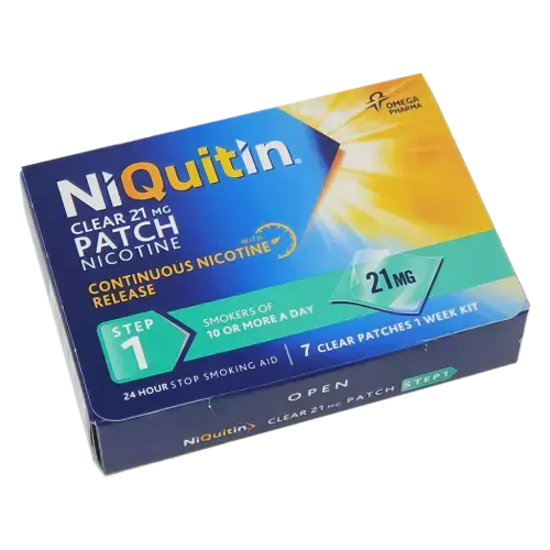 NiQuitin Clear Patch 21mg (Step 1) - Smoking