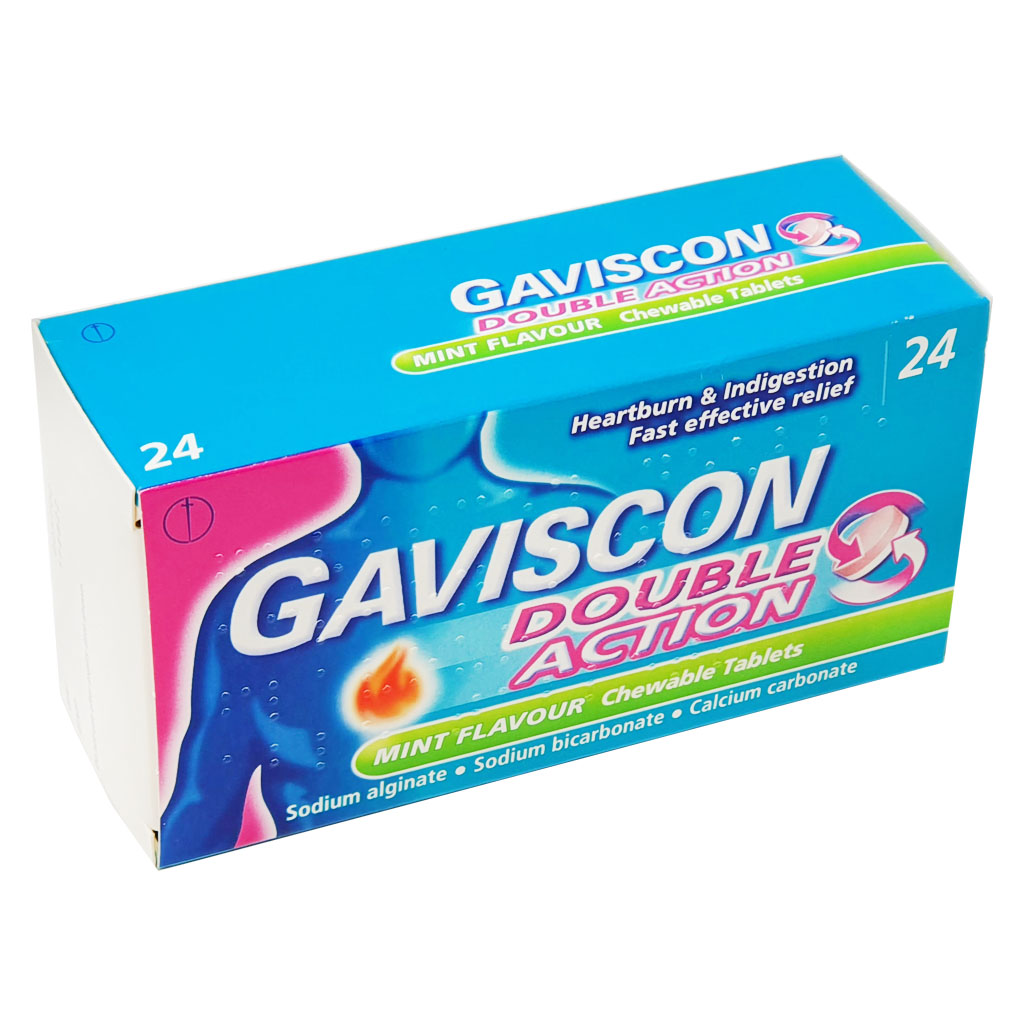 Gaviscon Double Action Tablets - 24 tablets - Indigestion