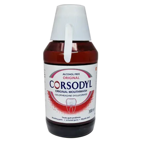 Corsodyl Mouthwash Original Alcohol Free 300ml - Dental Products