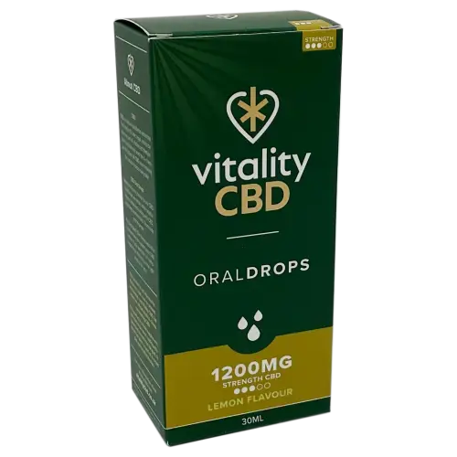 Vitality CBD 1200mg Oral Drops Lemon Flavour 30ml - CBD