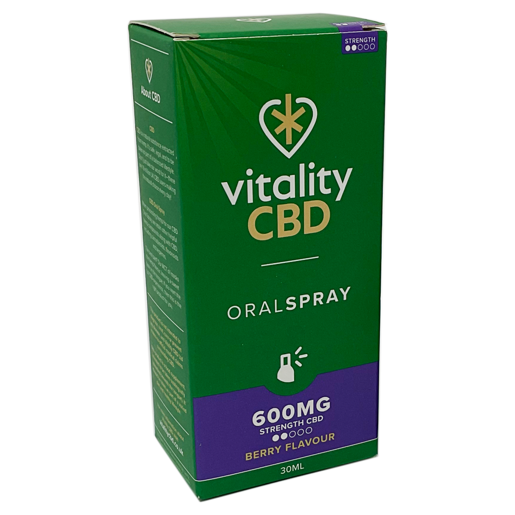 Vitality CBD 600mg Oral Spray Berry Flavour 30ml - CBD