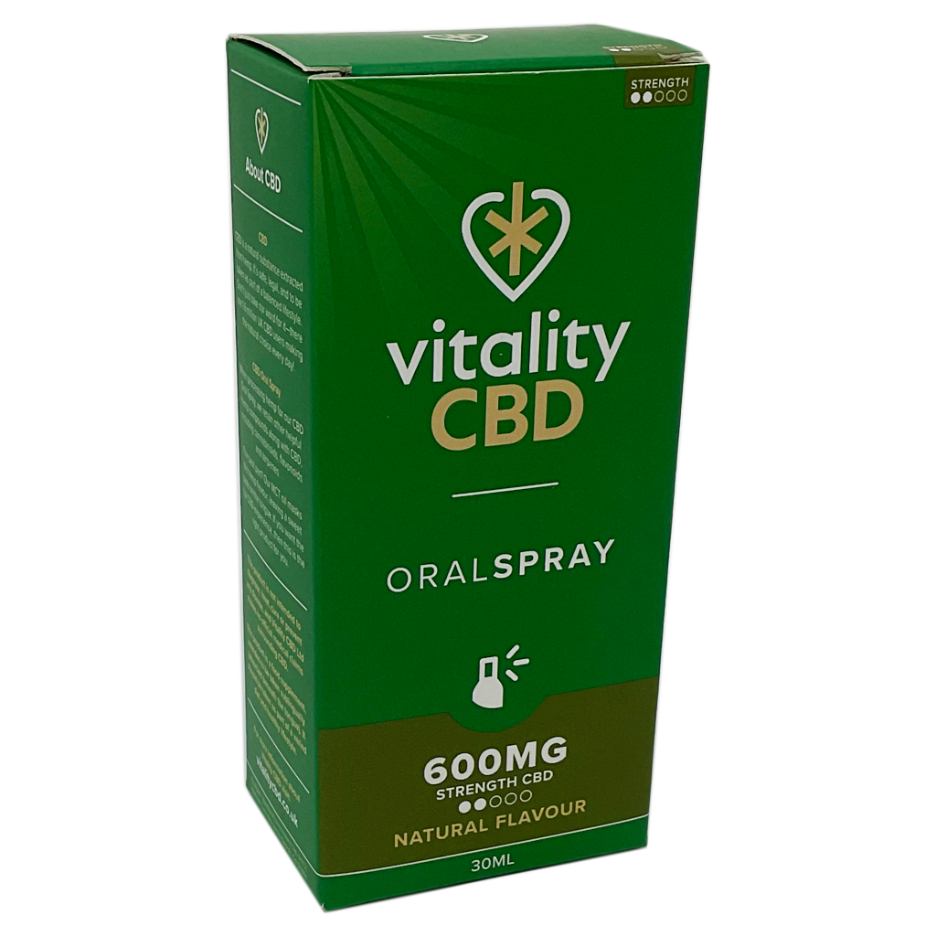 Vitality CBD 600mg Oral Spray Natural Flavour 30ml - CBD