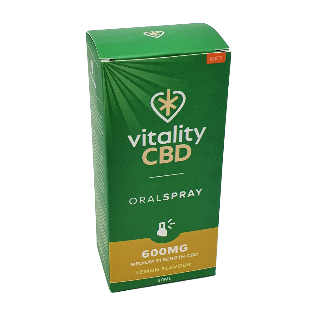 Vitality CBD 600mg Oral Spray Lemon Flavour 30ml - Reduced to Clear