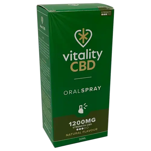 Vitality CBD 1200mg Oral Spray Natural Flavour 30ml - CBD